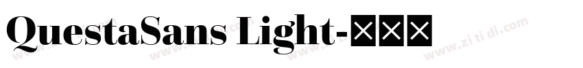 QuestaSans Light字体转换